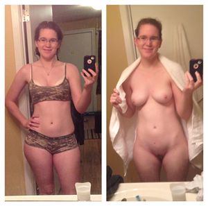 "I've been working out so...here you go"