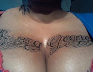 A close up pic of my cousin's tits