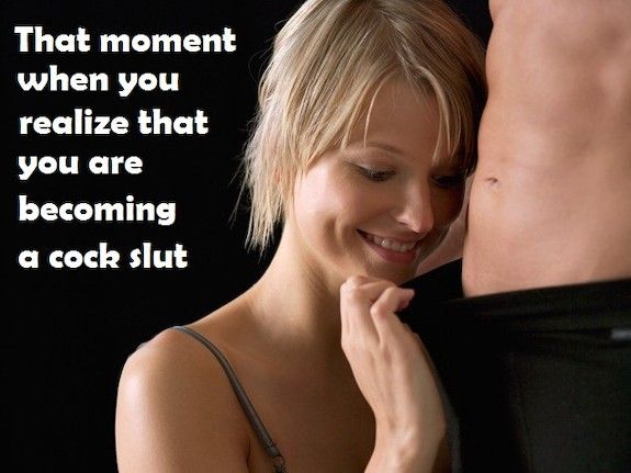 Blonde Cock Slut Sissy Captions