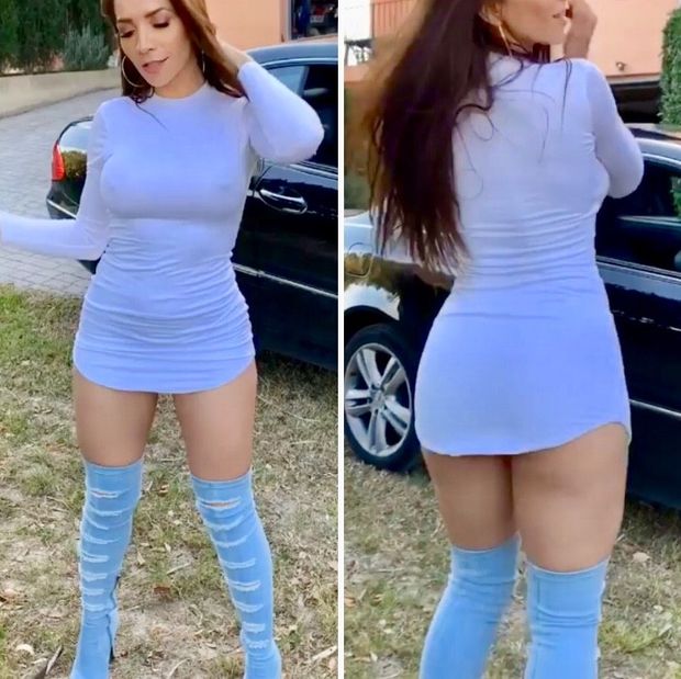 Neiva Mara upskirt