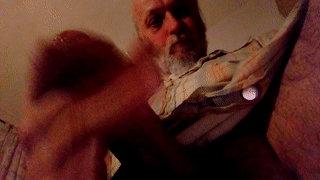 Wank w spit on cockhead.