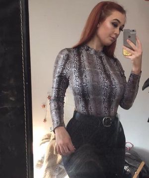 Hot curvy teen in tight top