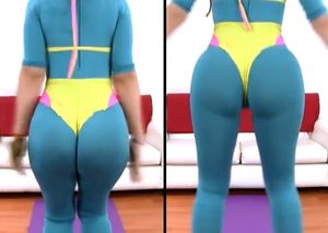 Fiona big ass in thong leotard