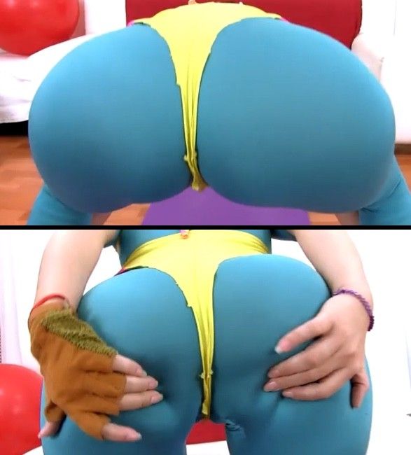 Fiona big ass in thong leotard