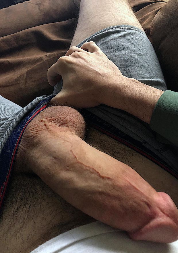 taking out needlessly huge dick