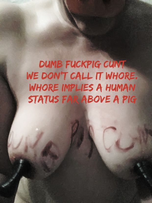 Fuckpig. Not classy enough to be called a whore