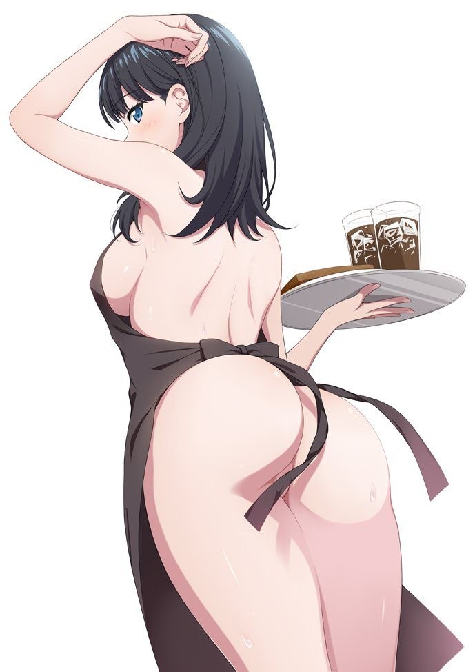 Behind the apron