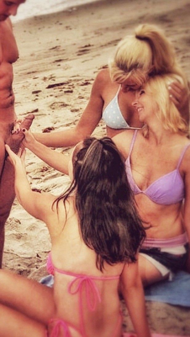 Cum on the beach