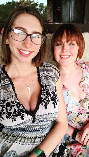 Big Tit Brunette And Redhead