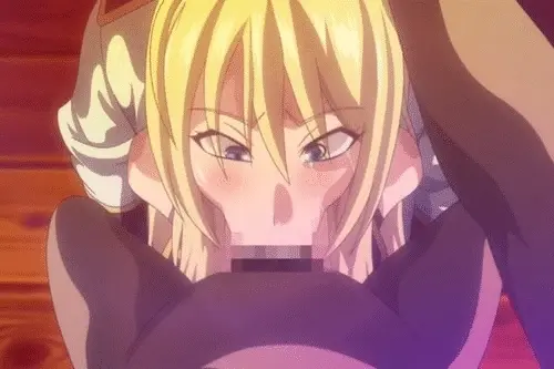 Blonde gets Throatfucked by Giant Cock