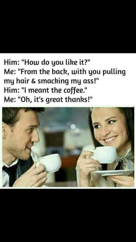 Coffee or sex