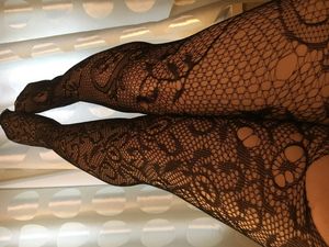 my chunky thighs in ripped lace