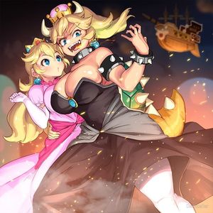 Bowsette kidnapping Peach