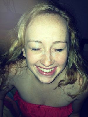 Happy amateur cumslut