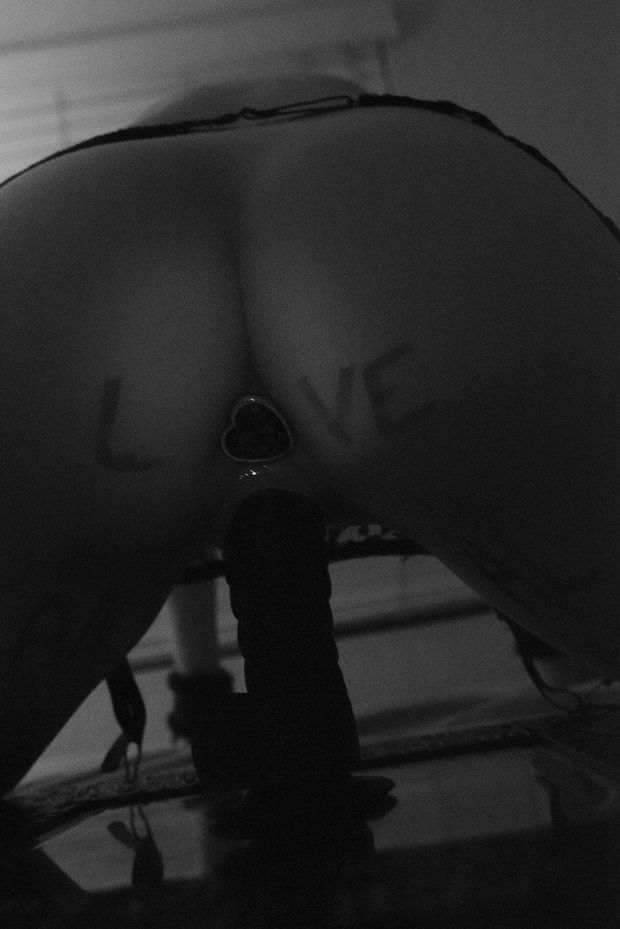 wife riding a toy