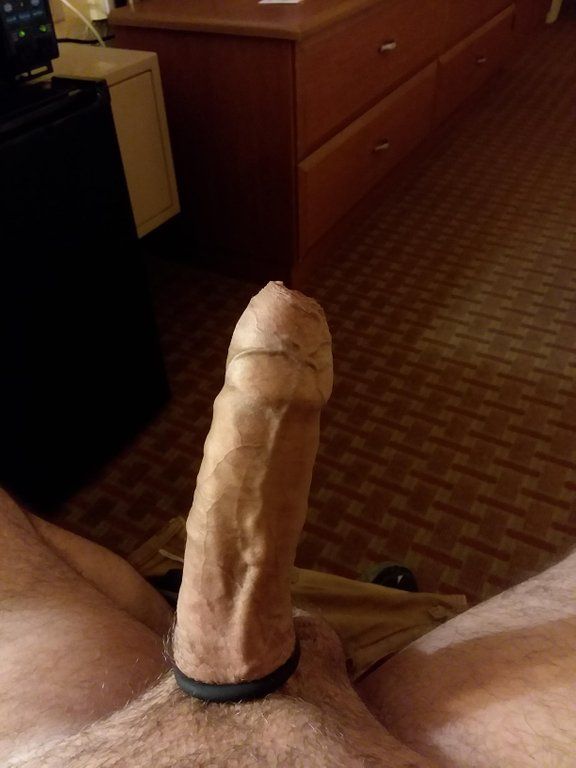 Uncut and veiny cock