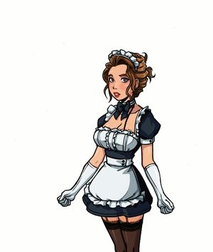 Maid Undressing toon hentai GIF