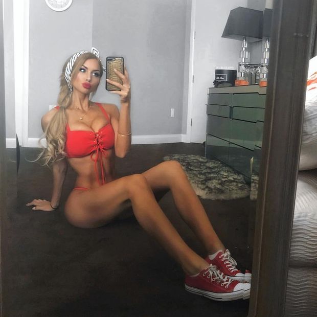 red bikini