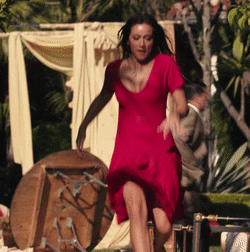 Chloe Bennet tits bouncing