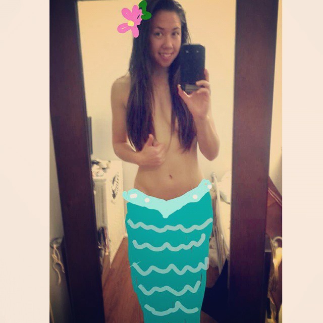 Tiny Siren Voyager barely covering her perfect body