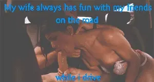 Wife with friend backseat