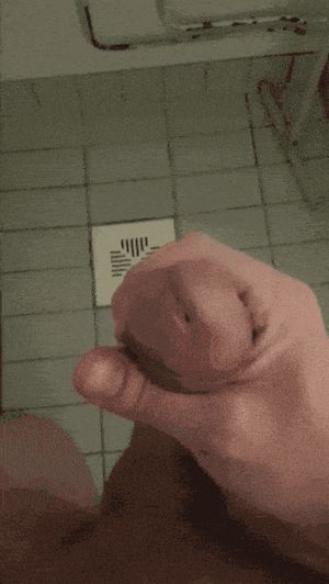 Cumming a big load in the shower