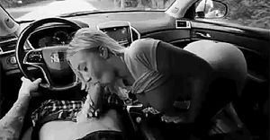 Getting some head while cruising