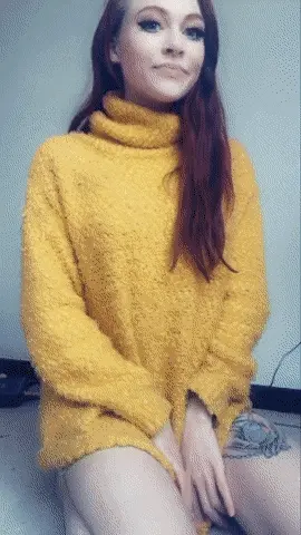 Cute Redhead Shows Tits