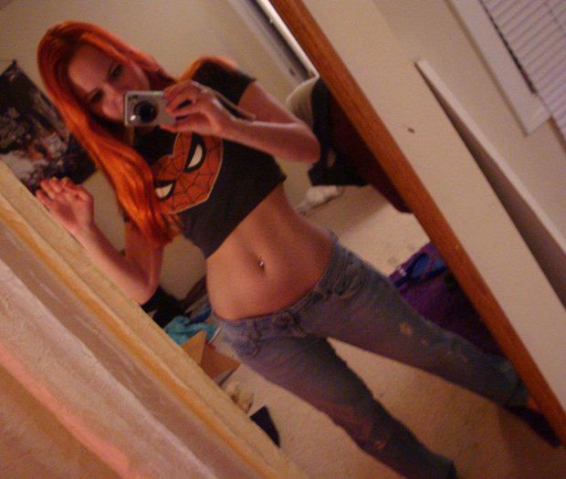 redhead selfie