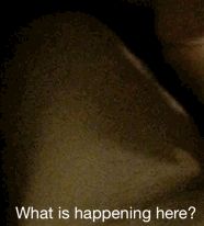 She asked me to help her practice making shadow puppets. She called this one “the disappearing pipe”