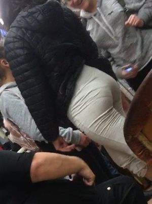 Latina Teen in see through leggings