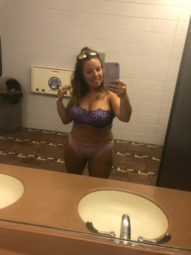 Sexy mom in bikini