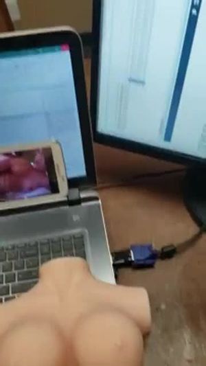 Fucking my new torso doll for first time at work and fill her pussy with my cum! ❤