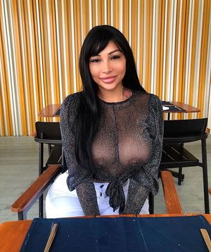 Slut with massive pierced tits