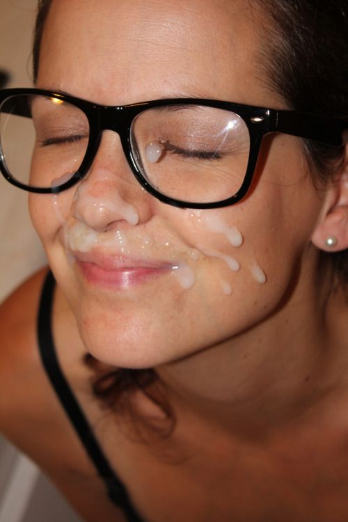 amateur cumslut with glasses