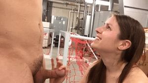 She happily strokes a hard cock