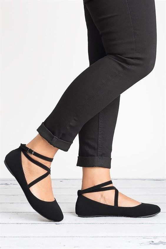Great feet with black flats
