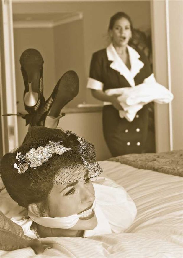 What the maid found.