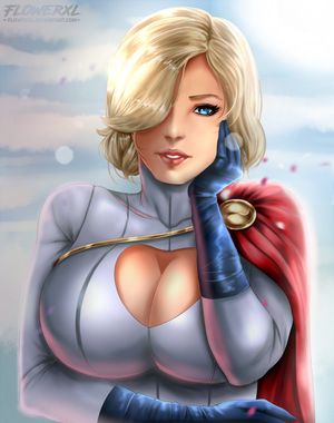 Sexy superhero blonde MILF