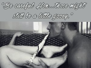 I can feel it with my toes