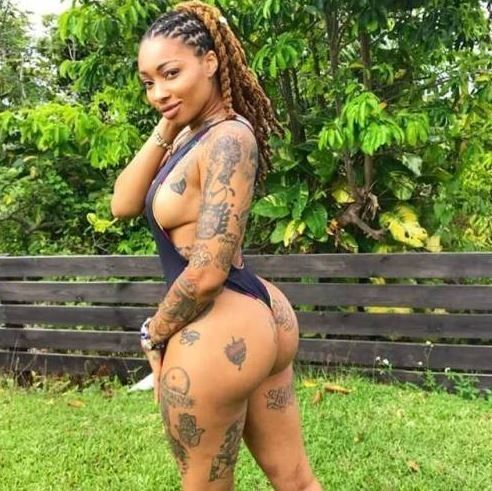 Tatted Ebony Babe