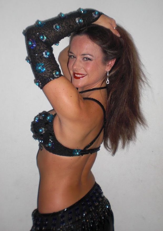 Brunette Belly-Dancer Teresa Tomás Strikes a Pose