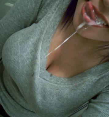 Cum and cleavage