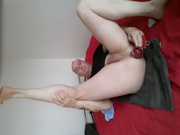 Stretching my boi pussy