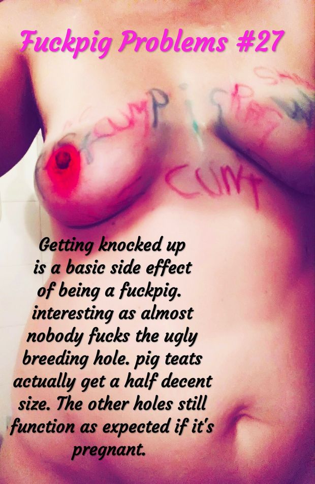 Fuckpig problems: Getting knocked up by one of many users