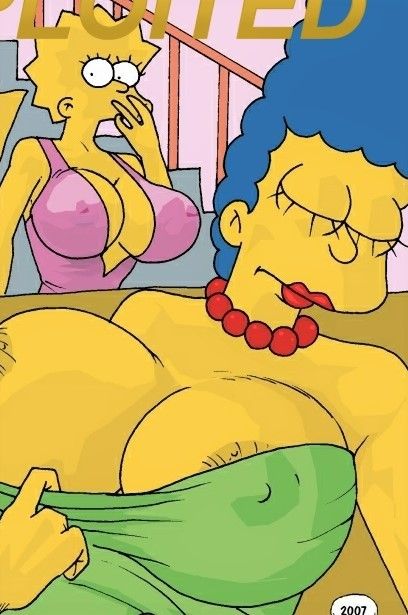 Exploited Simpsons with Marge And Lisa Simpson by The Fear