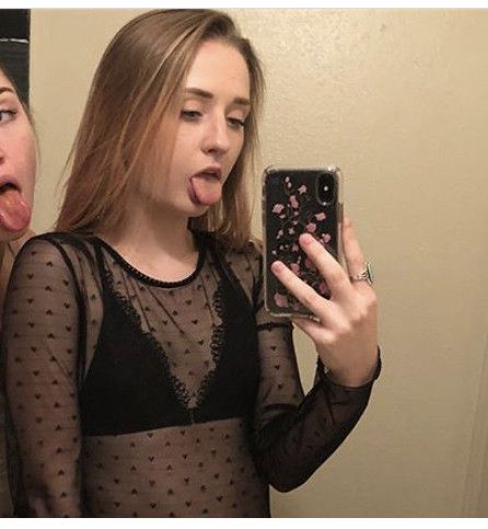 Morgan Lewis is looking sexy as hell while wearing black bra