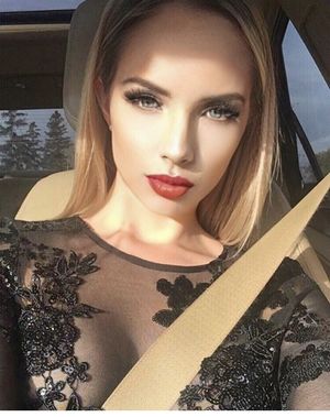 Cassaundra kelly is looking sexy as hell in black dress with cleavage