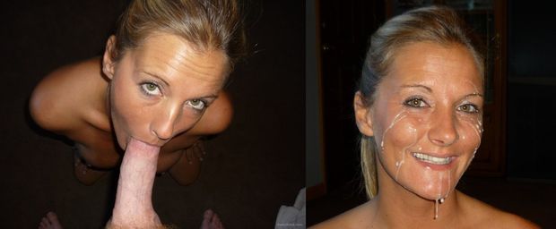 hot wife earns blowjob facial