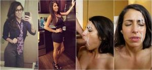 the disgust on her face is near perfect